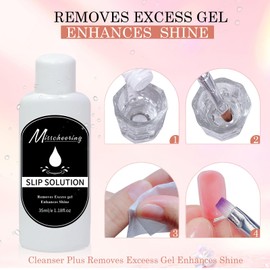 Poly Gel Nail Kit - Acrylic Polygel Nail Kit - Nude Nail Extension Kit - 15ml Strengthener Thickening Extension Nail Gel with Nail Tool - Builder Gel Nail Kit for Beginners Nails Art