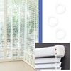 ECSiNG Pack of 100 Roman Blind Curtain Rings Curtain Circle