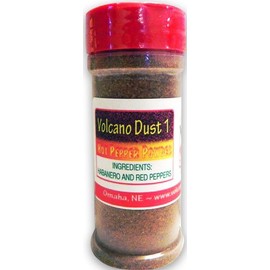 Volcano Dust 1 in a 3 Oz Bottle - Smoked Habanero and Red Pepper - Hot