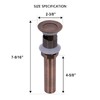 Akicon Push Button Bathroom Sink Drain Stop & Pop up