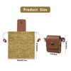 Roczential Foldable Canvas Belt Bag, 2024 Collapsible Foraging Bag Mushroom