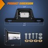 Nilight LED License Plate Light w/Bracket Mount Waterproof Courtesy Step