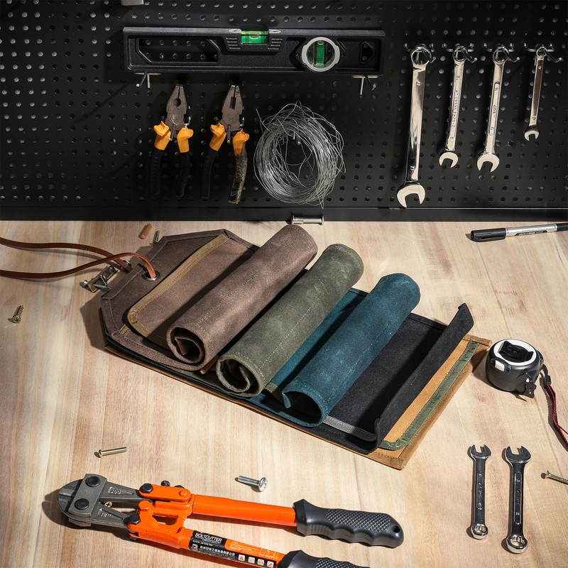 Wrench Set Roll, Heavy Duty 16 oz Waxed Canvas Tool
