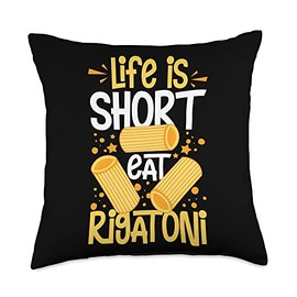 Rigatoni Pasta Noodles Recipes Italian Sauce Maker Throw Pillow, 18x18, Multicolor