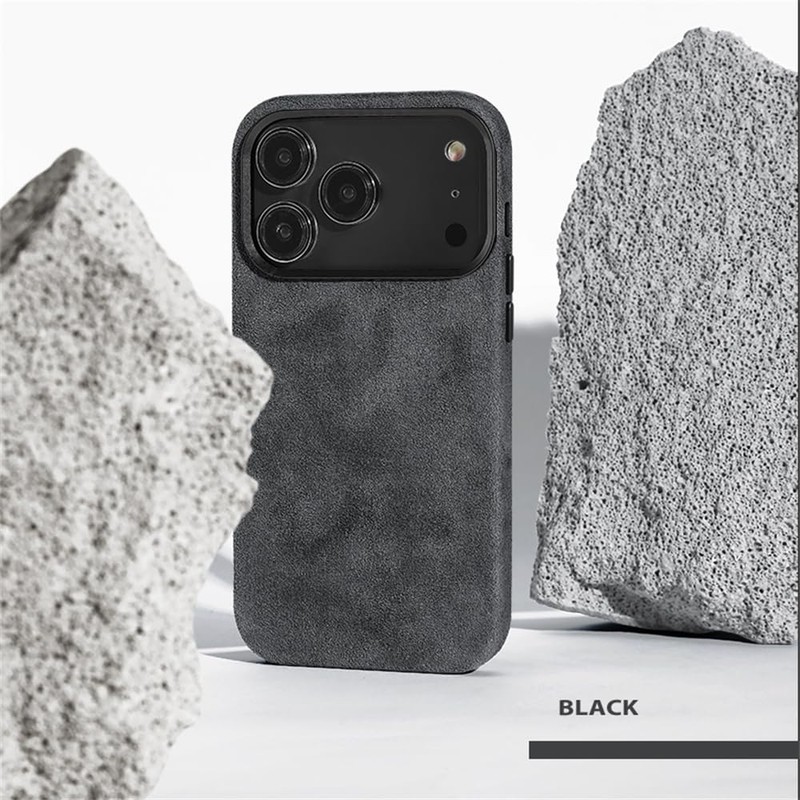 AKANTRA Italy Alcantara Case for iPhone17 Series,Handmade Fully-Wrapped Synthetic Suede