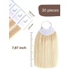 Real Human Hair Swatches Testing Color Samples, 1, Blond