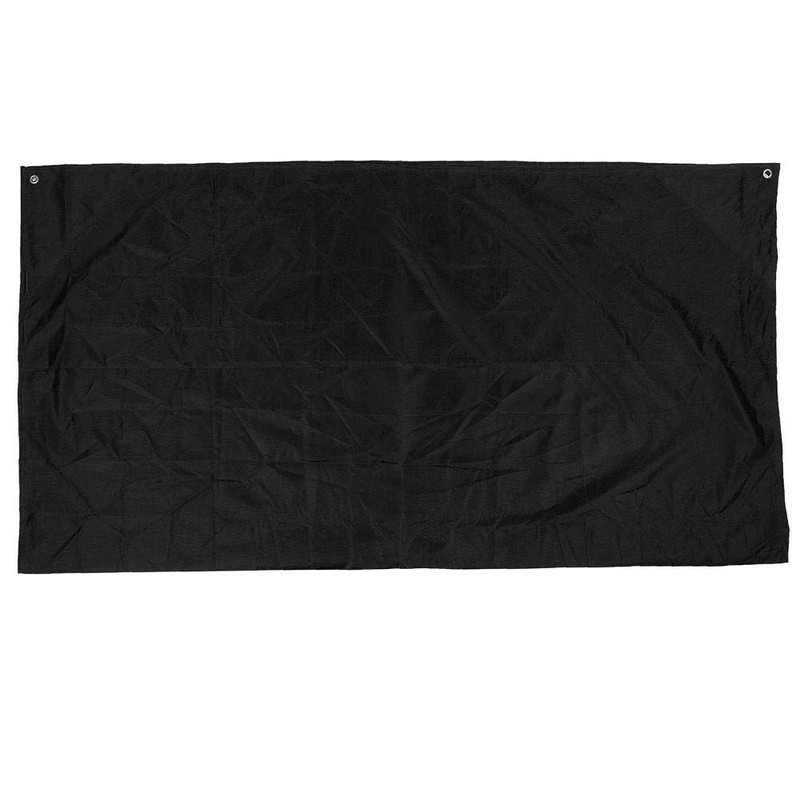 Portable Outdoor Picnic Mat Waterproof and Moisture-Proof Camping Blanket (Black)