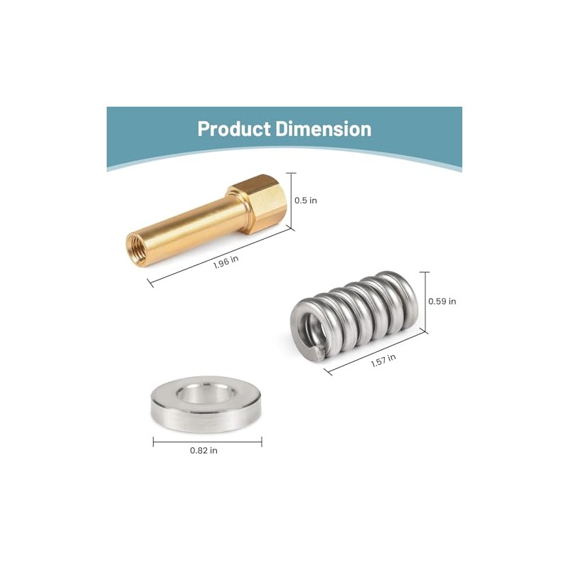 Aocies DEX2420JKIT DEX2400JN Brass Sleeve Nut Assembly with Spring &