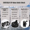 Searoam Slam Latch 2'' Flush Pull Latch Black Plastic Nylon