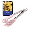 Mini Waffle Tongs by StarBlue Pink – 8 Inches Silicone