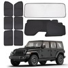 XCBYT 2019-2024 Wrangler Window Shades | 6 Layers Thickened Car