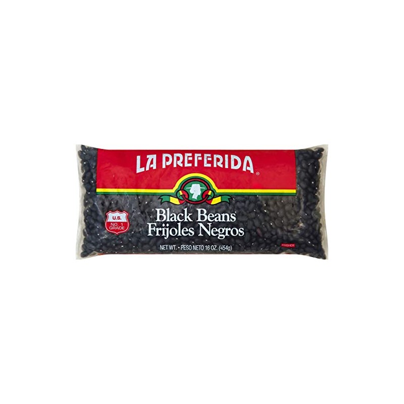 La Preferida Black Beans, Dry, 16 oz (Pack of 2)