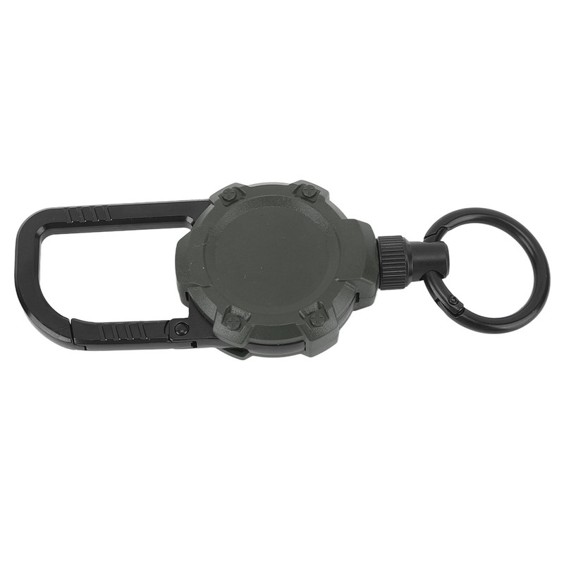 Magnetic Retractable Keychain Stainless Steel Wire Easy Pull Buckle Carabiner
