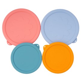 LUVCOSY 2 Cup 4 Cup Silicone Replacement Lids Storage Cover for Anchor Hocking Glass Bowls (Container not Included) 4 Pack Microwave, Dishwasher and Freezer Safe