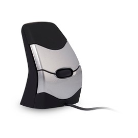 BakkerElkhuizen DXT 2 Precision Mouse, Ergonomische Kabelgebundene Präzisionsmaus, Rechts- und Linkshänder, Schwarz/Hellgrau