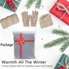 CheChury Winter Hat Scarf and Gloves Set Warm Knitted Scarf
