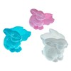 Set of 12 Multicolored Bunnies Fillable Plastic Easter Eggs