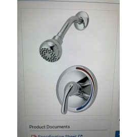 Mainline BN Mainline Shower Only Trim CONTINENTAl WALL Mount Brushed Nickle MA511TOLF-BN