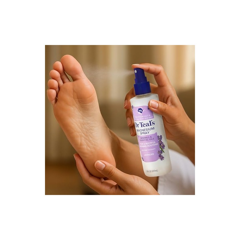 Dr Teal's Magnesium Lavender Spray with Natural Dead Sea Salt,
