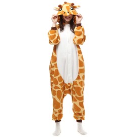 ZKomoL, Bodysuit Party Cosplay Unisex Pyjamas Animal Kigurumi Costumes Adult Giraffe S