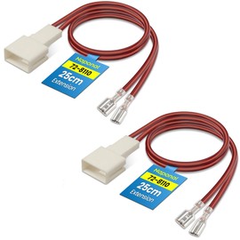 72-8110 Speaker Harness,Thicker and Longer Speaker Wire Cable,Professional Car Door Speaker Wiring Harness Adapter Connector Plug for Toyota RAV4 Camry 4Runner Highlander Scion Forester(2PCS)