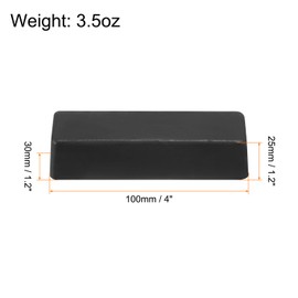 sourcing map 2pcs Metal Buffing Polishing Compound Bars for Aluminum, Stainless Steel, Buffing Wheel, 3.5oz Each, Black