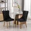 LZ LEISURE ZONE Velvet Dining Chairs Set of 2, Upholstered