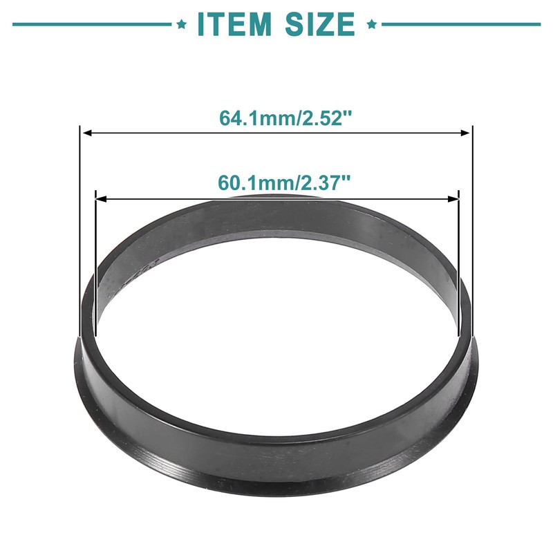 ACROPIX 60.1mm to 64.1mm Car Hub Centric Rings Wheel Bore