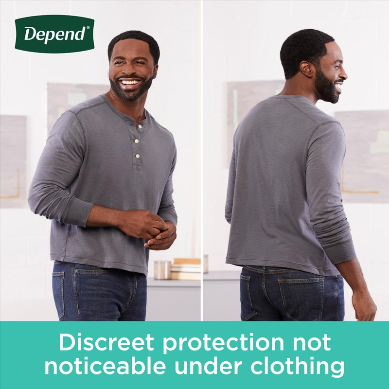 Depend Fresh Protection Adult Incontinence Underwear for Men, Disposable, Maximum,
