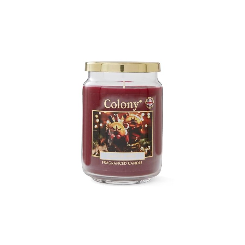 Colony Mulled Wine Large Jar, Up to 100hrs, Burgundy