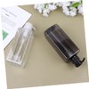 VICASKY 2 Pcs Refillable Pump Bottles Black Transparent Shampoo Containers