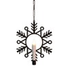 Noma Hanging Snowflake, Black, 29 cm (Pack of 1)