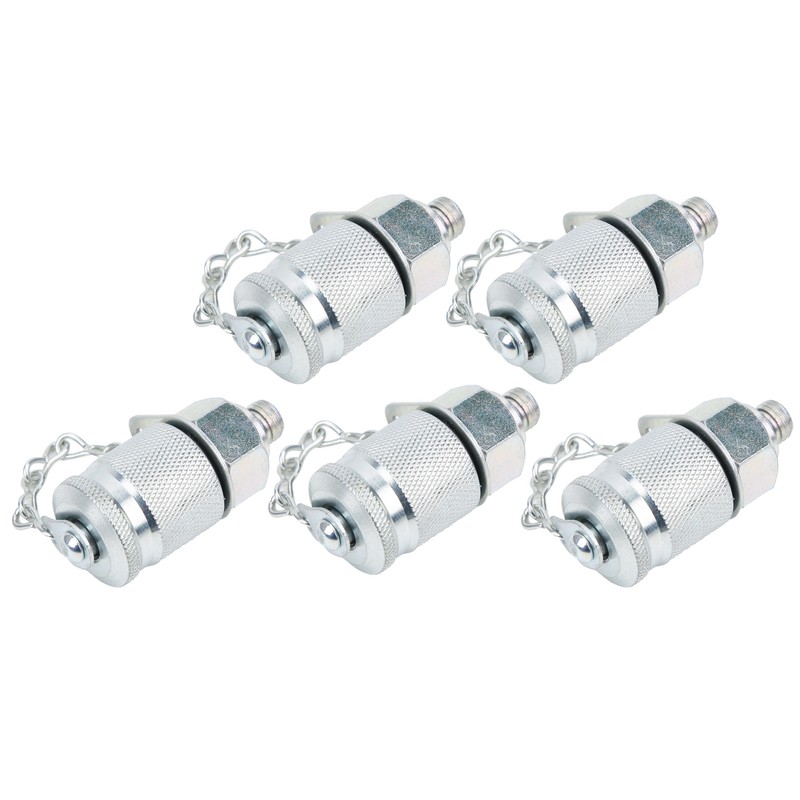 5Pcs Hydraulic Testing Adapter Thread Test Coupling Connectors Pressure Measuring