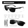 ANYLUV Polarized Sunglasses-Men Mens-Sunglasses Sun-Glasses: Luxury Carbon Fiber Al-Mg Metal