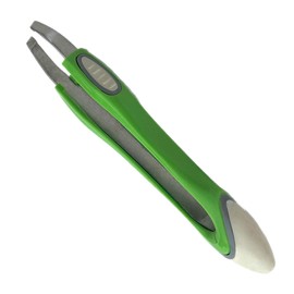 Comfort Hold Ergonomic Slanted Tip Multipurpose Stainless Steel Non-Slip Sure Grip Precision Splinter Facial Hair Removal Eyebrow Tweezers Men Women Arthritis Hands