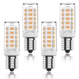 Aegislogic E14 LED Bulb Warm White 3000 K, Flicker-Free, Non-Dimmable, Pack of 4, 5 W, 500 lm Bulb, 40 W, 25 W Halogen Bulb, E14 Halogen Bulb Replacement