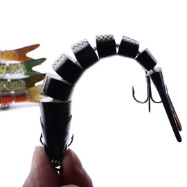 CENPEK 5Pcs Fishing Lures,Multi Jointed Pike Lure,Freshwater Saltwater Sea Fishing Lures Slow Sinking with 8 Segments Simulation Design