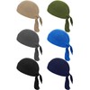 Boao 6 Gorros de Absorbe Sudor Casquillo de Cráneo de