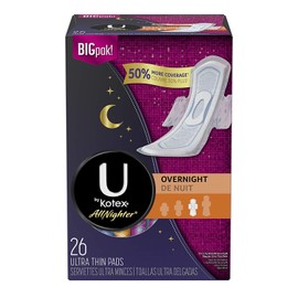 U by Kotex - Allnighter Pads - Ultra Thin - Overnight - 26 Pads