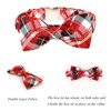Lionet Paws Christmas Dog Collar with Bowtie, Dog Bowtie Collar