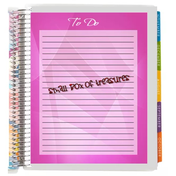 Handmade Set of 2 Dashboards MONTH GRID To Do Notes