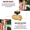 YELUN Garden Hose Brass Shut Off Valve Full Flow, No