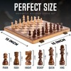 15 Inch Magnetic Wooden Chess Set for Adults & Kids