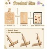 Putuo Decor Reversible Wood Cookbook Stand for Kitchen Counter Adjustable
