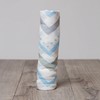 Lulujo Bamboo Swaddle Blanket (Blue Chevron)