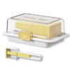 Pursufect Butter Dish, Butter Box with Multifunctional Measuring Spoon, Airtight