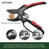 FLORA GUARD Ratchet Pruning Shears, Gardening Shears, Pruning Shears, Raw