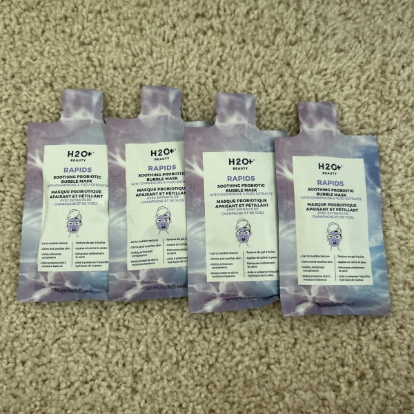 H2O Beauty Plus Rapids Soothing Probiotic Bubble Mask 4 Pc
