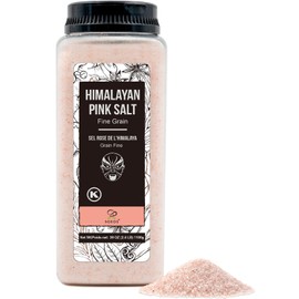 Soeos Himalayan Pink Salt, Fine Grain, 39oz (2.4 LB), Non-GMO Himalayan Salt, Kosher Salt, Pink Himalayan Sea Salt