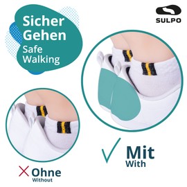 SULPO 4 Pairs Heel Pad Set - Heel Cushion Made of Sponge, Heel Protection, Heel Pad Against Friction and Blisters - Shoe Repair Heel Protector for Too Large Shoes